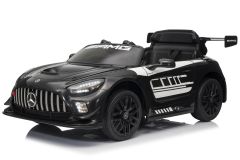 12V Lizenziertes Mercedes AMG GT4 Kinder Elektrofahrzeug Schwarz