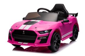 12V Lizenziertes Ford Shelby Mustang GT500 Elektrofahrzeuglager, Rosa