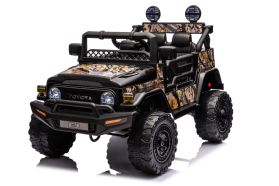 12V Lizenziertes Toyota FJ Cruiser Schwarz 2 Sitzer Elektrofahrzeug